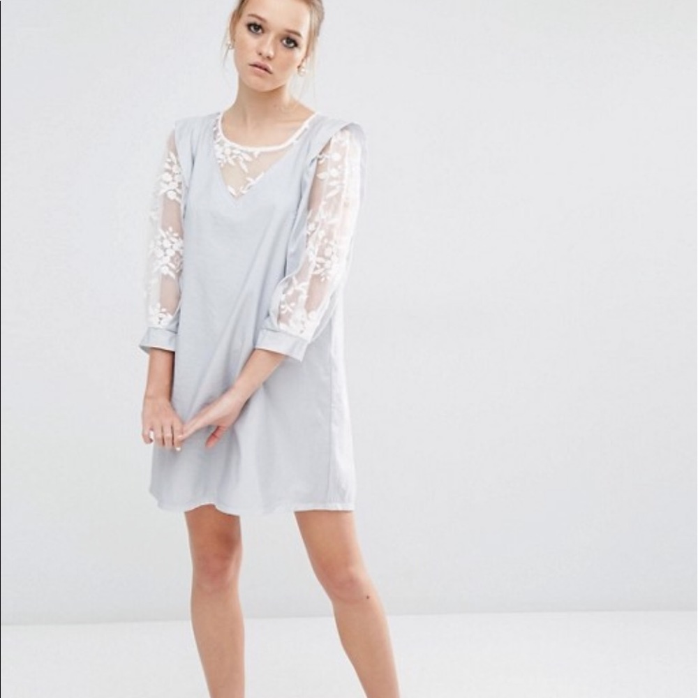 Marshmallow Pinafore Dress